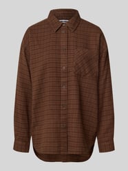 oversized fit overhemdblouse van puur katoen met borstzak van REVIEW - 42