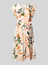 Midikleid in Wickel-Optik mit Bindegürtel Modell 'Ta44ormina' von ZABAIONE Orange - 3