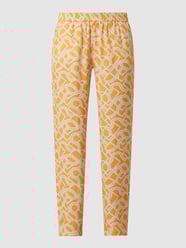 Stoffen broek van viscose, model 'Summer'  van Toni Dress Oranje - 10
