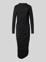 Midikleid mit Raffungen von Christian Berg Woman Selection Schwarz - 20