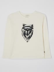 Longsleeve mit Print von Tom Tailor Weiß - 47