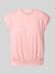 T-Shirt mit Rundhalsausschnitt und Kappärmeln von Christian Berg Woman Pink - 11