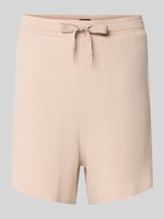 Comfort Fit Pyjama Shorts aus Modal-Mix von BOSS Beige - 12