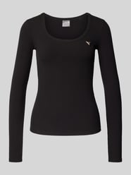 Shirt met lange mouwen en ronde hals, model 'COLETTE' van Guess Activewear - 9