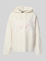 Bluza z kapturem z wyhaftowanym logo model „Tareli” od JOOP! Fuksjowy - 15