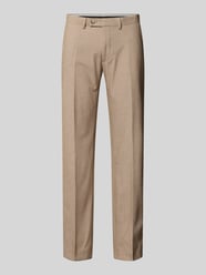 Anzughose mit Bügelfalten und Gesäßtaschen von Christian Berg Men Beige - 39