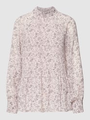 Blouse met raglanmouwen en plissévouwen van Jake*s Collection Roze - 37