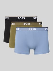 slim fit trunks van katoenmix in set van 3 model 'POWER' van BOSS - 47