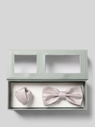 Fliege aus Seide im Set mit Einstecktuch von ROY ROBSON Beige - 40