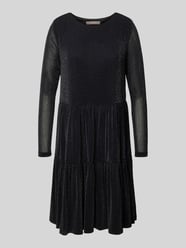 Knielanges Kleid mit Rundhalsausschnitt von Christian Berg Woman Selection Schwarz - 26