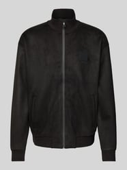 Sweatjacke mit Eingrifftaschen Modell 'Sutton' von BOSS Green Schwarz - 8