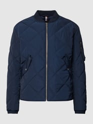 Steppjacke mit Label-Patch Modell 'Caramo' von BOSS Blau - 31