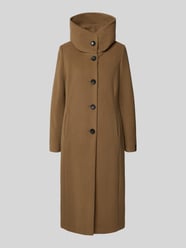 Lange jas met opstaande kraag, model 'STACY' van Milo Coats Beige - 6