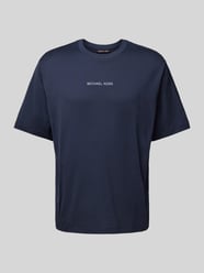 T-Shirt mit Label-Stitching Modell 'VICTORY' von Michael Kors Blau - 37