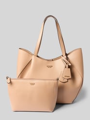 Tote tas in leerlook model 'Amorette' van GUESS Beige - 42