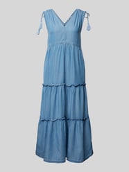 Midi-jurk met V-hals, model 'EFFIE' van Pepe Jeans - 32