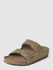 Sandalen mit Dornschließen Modell 'Arizona' von Birkenstock Grün - 10