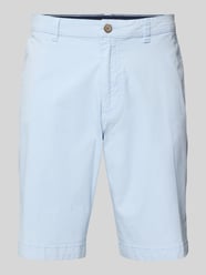 Regular Fit Chino-Shorts mit Gürtelschlaufen Modell 'Flat' von bugatti - 13