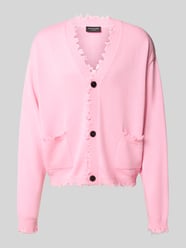 Strickjacke mit Knopfleiste von Don´t Waste Culture Pink - 17