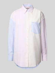 Oversized blouse met borstzak van Guess Jeans Fuchsia - 6