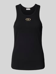 Tanktop mit Label-Stitching von Liu Jo White Schwarz - 27