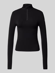 Longsleeve mit Stehkragen Modell 'Elina' von LeGer by Lena Gercke Schwarz - 47