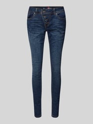 Skinny Fit Jeans mit Viskose-Anteil Modell 'Malibu' von Buena Vista Blau - 1