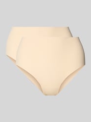 High Waist Pants mit elastischem Bund Modell 'Dream' von MAGIC Bodyfashion Beige - 3