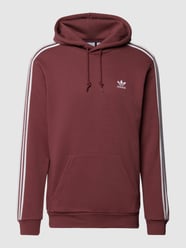 Hoodie mit Logo-Streifen von adidas Originals Bordeaux - 17