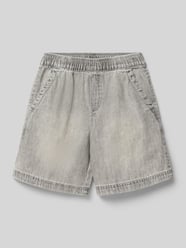 szorty jeansowe pull on o kroju loose fit z czystej bawełny od s.Oliver RED LABEL - 32