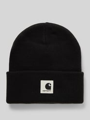 Beanie mit Label-Patch Modell 'ASHLEY' von Carhartt Work In Progress Schwarz - 35