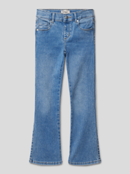 Flared cut jeans met labelpatch, model 'ROYAL SWEET' van Only Blauw / turquoise - 19