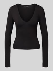 Longsleeve aus Viskose-Elasthan-Mix mit V-Ausschnitt von Gina Tricot - 9