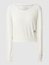 Cropped Sweatshirt aus Cord  von Calvin Klein Jeans Beige - 6