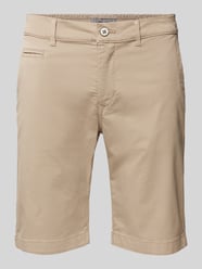 Bermudas in unifarbenem Design von Pierre Cardin Beige - 41