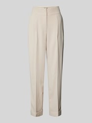 Tapered fit stoffen broek met bandplooien van ARMANI EXCHANGE Beige - 6