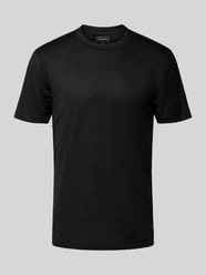 T-Shirt mit geripptem Rundhalsausschnitt von Emporio Armani - 40