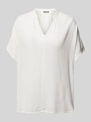 Blusenshirt aus Viskose mit V-Ausschnitt von Montego Beige - 11