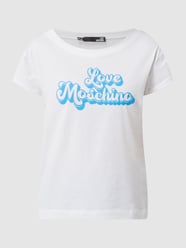 T-Shirt mit Logo  von Love Moschino Blau - 12