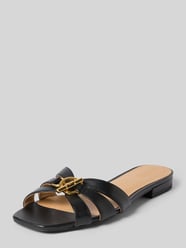 Instappers van echt leer model 'BLAIKE SLIDE' van Lauren Ralph Lauren - 17