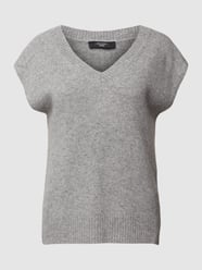 Spencer van kasjmier in gebreide look, model 'PACCHE' van Weekend Max Mara Grijs / zwart - 43