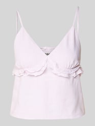 Regular Fit Trägertop aus Viskose-Leinen-Mix Modell 'SIESTA' von ONLY Pink - 20
