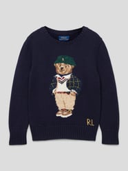 Gebreide pullover met labelstitching van Polo Ralph Lauren Kids - 9