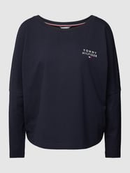 Longsleeve mit Label-Print von TOMMY HILFIGER Blau / Türkis - 34
