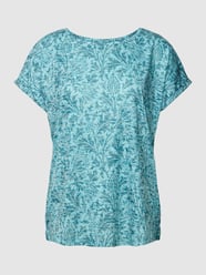 T-Shirt mit Allover-Muster von Christian Berg Woman Türkis - 18