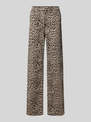 Loose Fit Jeans mit Animal-Print 'MADISON' von Only Schwarz - 5