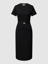 Midikleid mit Pattentaschen von LIU JO SPORT Schwarz - 44