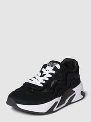 Sneakers met labeldetails, model 'ENIE' van Guess Zwart - 33