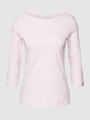 T-shirt z rękawem o dł. 3/4 i ozdobnymi guzikami od Christian Berg Woman Różowy - 17