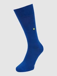 Socken mit Label-Print Modell 'Lord' von Burlington Türkis - 42